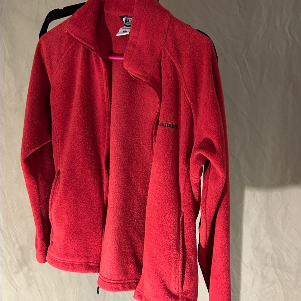 Red Columbia fleece